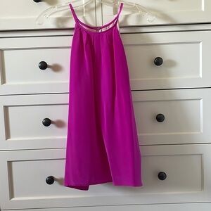 Lavender Brown Women’s Fuscia Pink Racerback Flowy Tank Top - Size Small